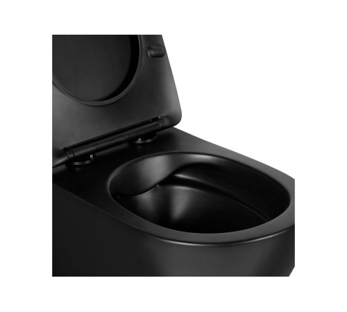 Унитаз подвесной безободковый Aquatek ЕВРОПА AQ1901-MB 525*360*320 с сиденьем Soft Close