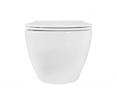 Унитаз подвесной безободковый Aquatek ЕВРОПА AQ1901-MW 525*360*320 с сиденьем Soft Close