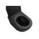 Унитаз подвесной безободковый черный матовый Aquatek ВЕГА AQ1905-MB 525*360*320 с сиденьем Soft Close