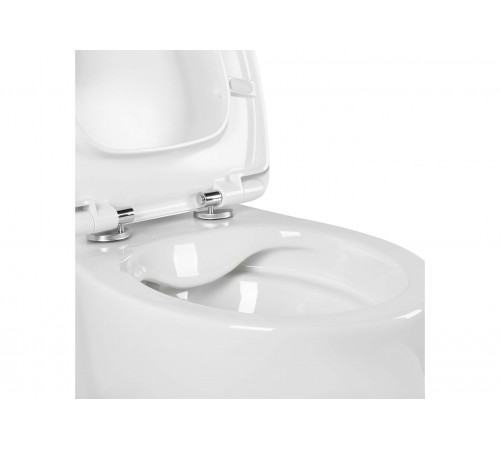 Унитаз подвесной безободковый Aquatek АЛЬТАИР AQ1980-00 530*395*340 с сиденьем Soft Close