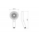 Ручной душ Select 130 3 jet AQUATEK, матовый черный AQ2007MB