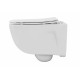 Унитаз подвесной с функцией биде безободковый фарфоровый AQUATEK ДИВА AQ2012B-00 510*350*360 мм