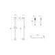 Комплект для душа Aquatek Европа AQ1332CR 2 в 1 AQ1360CR+AQ2012CR