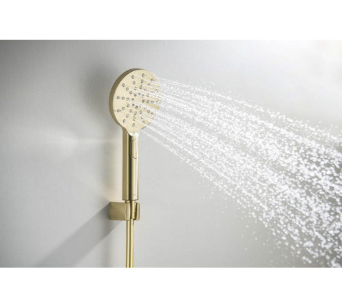 Душевой набор Select 120 3 jet AQUATEK, шлиф.золото AQ2033BG Оберон