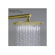 Круглый верхний душ  250*2 мм AQUATEK, шлиф.золото AQ2073BG