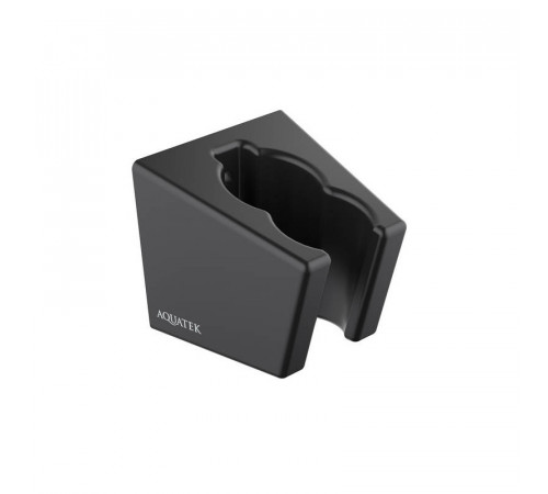 Держатель ручного душа AQUATEK, матовый черный AQ2402MB