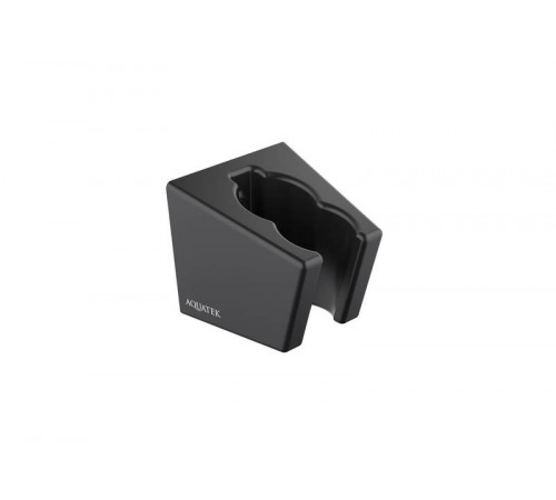 Держатель ручного душа AQUATEK, матовый черный AQ2402MB