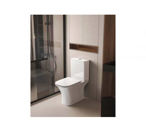 Унитаз напольный, безободковый Aquatek Optima Square 650x340x790