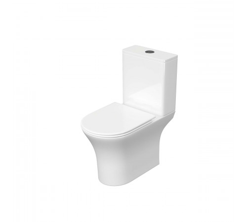Унитаз напольный, безободковый Aquatek Optima 650x340x790