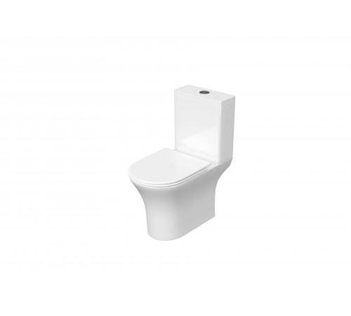 Унитаз напольный, безободковый Aquatek Optima 650x340x790
