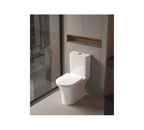 Унитаз напольный, безободковый Aquatek Optima 650x340x790