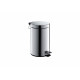 Корзина для мусора с педалью, 8л AQUATEK, полир. хром AQ4992CR