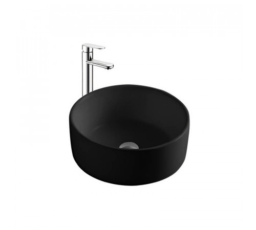 Раковина накладная Aquatek AQ5118-MB 400*400*165мм, цвет черный матовый