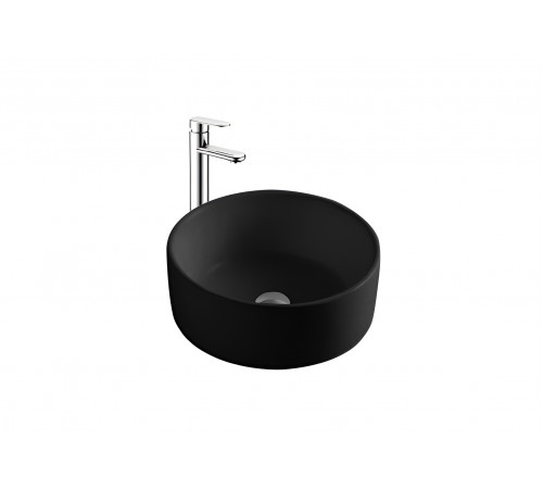 Раковина накладная Aquatek AQ5118-MB 400*400*165мм, цвет черный матовый