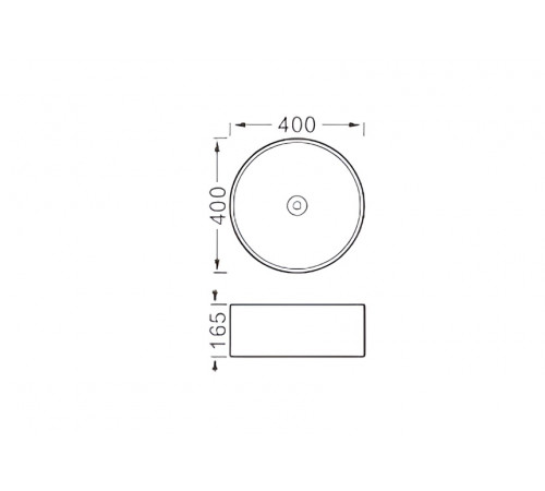 Раковина накладная Aquatek AQ5118-MB 400*400*165мм, цвет черный матовый