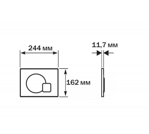 SET AQUATEK АЛЬТАИР cm-067 4в1 (рама AQUATEK INS-0000025 + крепление KKI-0000002 + кнопка KDI-0000067 + унитаз AQ1980-00 + тонкое сиденье soft-close)