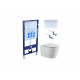 Set AQUATEK ВЕГА (рама AQUATEK Standard INS-0000012 с звукоиз.прокладкой + крепеж KKI-0000002 + кнопка KDI-0000009 + унитаз ВЕГА AQ1905-00 с крышкой-сиденьем soft-close)
