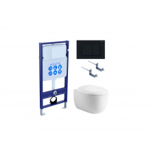 Set AQUATEK АЛЬТАИР (рама AQUATEK Standard INS-0000012 с звукоиз.прокладкой + крепеж KKI-0000002 + кнопка KDI-0000012 + унитаз АЛЬТАИР AQ1980-00 с крышкой-сиденьем soft-close)