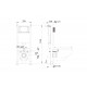 SET AQUATEK ВЕГА-1905-016 INS-17 (рама Standard INS-0000017 с клавишей KDI-0000016 и крепежом KKI-0000002 + унитаз ВЕГА AQ1905-00 с тонким сиденьем sc