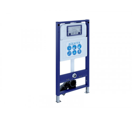 SET AQUATEK АЛЬТАИР cm-067 4в1 (рама AQUATEK INS-0000025 + крепление KKI-0000002 + кнопка KDI-0000067 + унитаз AQ1980-00 + тонкое сиденье soft-close)