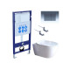 SET AQUATEK ПОЛАРИС (рама AQUATEK Standard INS-0000012 + унитаз ПОЛАРИС AQ0700-01 с тонким сиденьем soft-close + крепеж KKI-0000002 + панель KDI-0000010)