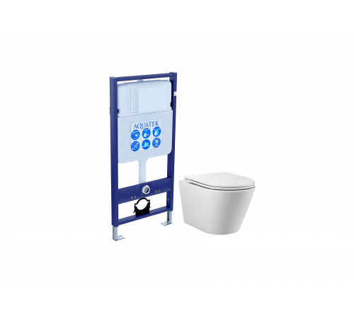 SET AQUATEK ВЕГА T (рама AQUATEK Standard INS-0000012 + унитаз-компакт подвесной AQ1904T-00 TORNADO)