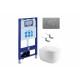 SET AQUATEK АЛЬТАИР cm-070 4в1 (рама AQUATEK INS-0000025 + крепление KKI-0000002 + кнопка KDI-0000070 + унитаз AQ1980-00 + тонкое сиденье soft-close)
