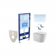 SET AQUATEK ВЕГА-1905-013 (рама AQUATEK Standard INS-0000012 с клавишей KDI-0000013 и крепежом KKI-0000001 + унитаз ВЕГА AQ1905-00 с тонким сиденьем sc)