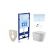 SET AQUATEK ВЕГА-1905-013 (рама AQUATEK Standard INS-0000012 с клавишей KDI-0000013 и крепежом KKI-0000001 + унитаз ВЕГА AQ1905-00 с тонким сиденьем sc)