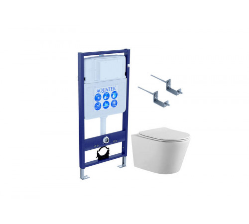 Set AQUATEK ВЕГА-KKI2 (инсталляция Standart + унитаз ВЕГА AQ1905-00 + крепление к стене)