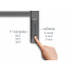 Полотенцесушитель электрический (quick touch) Aquatek Бетта П7 500х700 (черный муар)