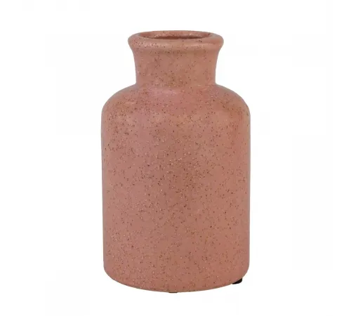 Ваза Бутылочка (керамика), D8,5xН13,5см, розовый