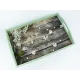 Поднос "Прованс" (дерево), 43x27,5x7см., оливковый/11шт.
