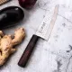 Нож кухонный «Нара» односторонняя заточк сталь нерж.,дерево ,L=285/150,B=49мм металлич.,тем.дерево