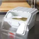 Контейнер для хранения сыпучих продуктов с крышкой и совком полипроп. 10л ,H=21,5,L=38,B=30см белый