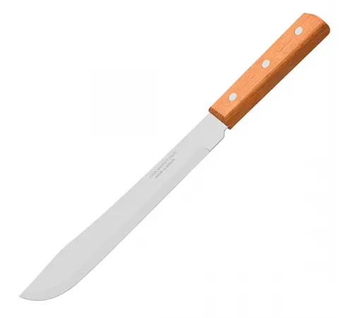 Нож для нарезки мяса сталь,дерево ,L=285/180,B=35мм коричнев.,металлич.