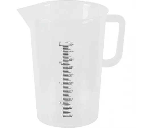 Кувшин мерный полипроп. 2л D=15,H=21,5см прозр.