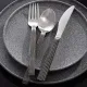 Нож столовый «Дистрест» сталь нерж. ,L=22,9см черный,металлич.