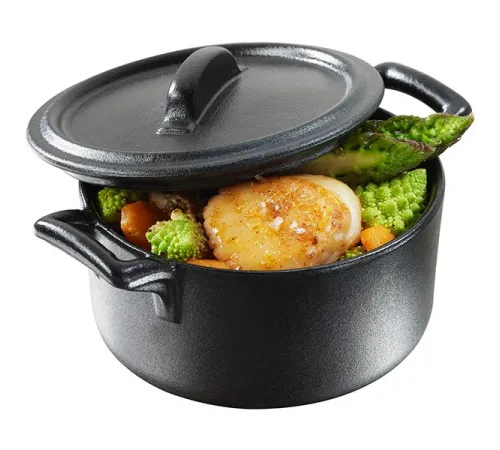 Крышка «Бель Кузин» фарфор D=11,H=3см черный