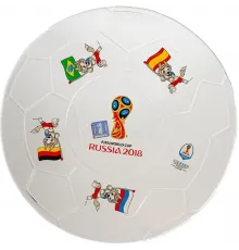 Тарелка для пиццы «Фут Пати ЧМ» Фифа/Fifa Russia 2018 стекло D=31см прозр.
