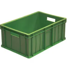 Ящик для продуктов сплошной полиэтилен 46л ,H=25,L=60,B=40см зелен.
