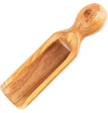 Совок для сыпучих продуктов дер. олива ,L=15см бежев.
