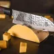 Нож кухонный «Нара» односторонняя заточк сталь нерж.,дерево ,L=285/150,B=49мм металлич.,тем.дерево