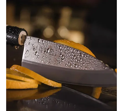 Нож кухонный «Киото» односторонняя заточк сталь нерж.,дерево ,L=285/150,B=47мм