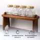 Банка квадратная с крышкой «Хоммэйд» стекло,металл 0,5л ,H=113,L=67,B=67мм прозр.