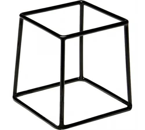 Подставка д/фуршетн.блюд металл ,H=18,L=18,B=18см черный