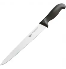 Нож для нарезки мяса сталь нерж.,пластик ,L=38/25,B=3см черный,металлич.