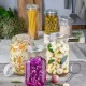 Банка квадратная с крышкой «Фидо» стекло 3л ,H=24,2,L=14/14см прозр.