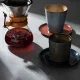 Стакан для горячих напитков керамика 310мл D=85,H=95мм серый