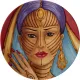 Тарелка «Анимае» в ассортименте набор[6шт] фарфор D=32см разноцветн.